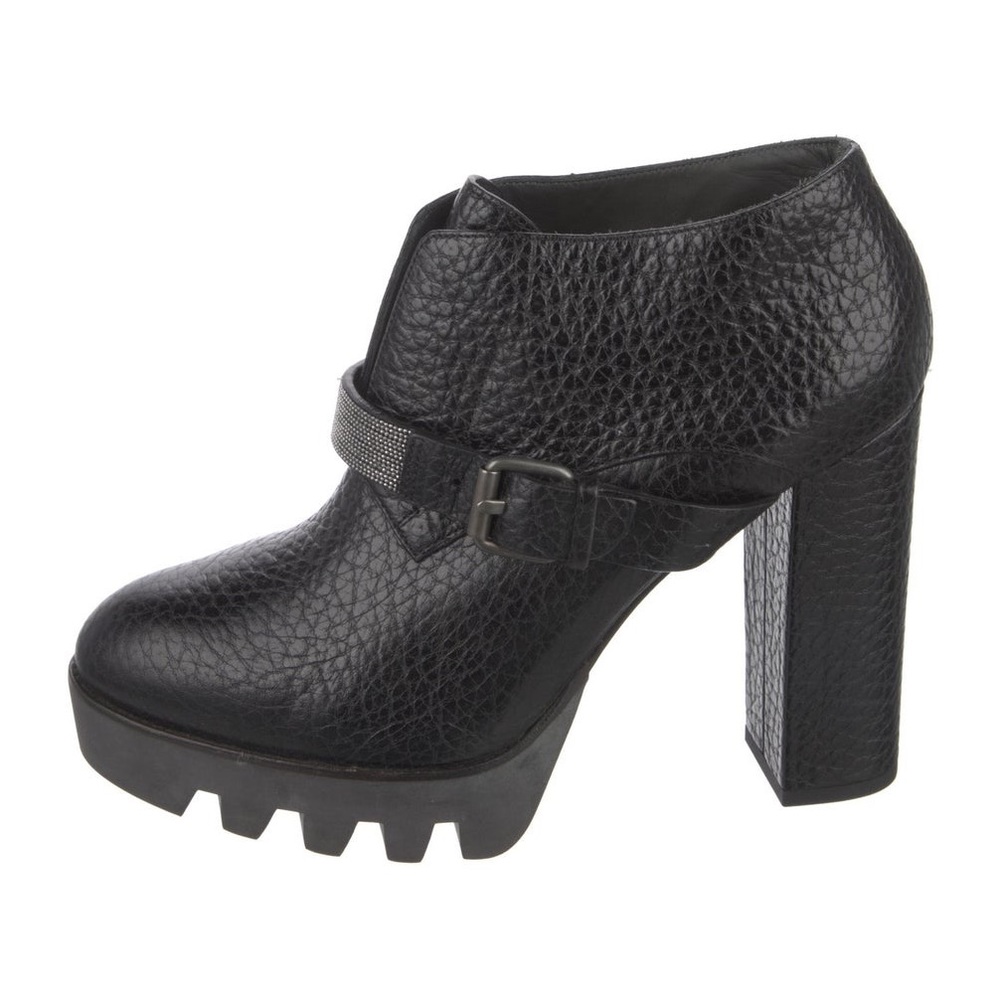Brunello Cucinelli Leather Ankle Boots